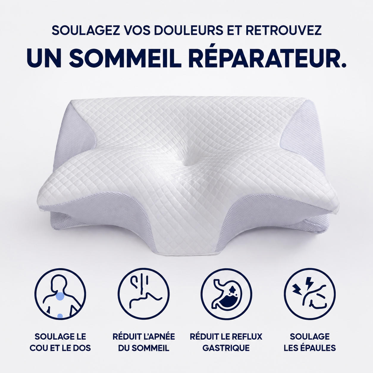 Oreiller Cervical Ergonomique Lunerya™
