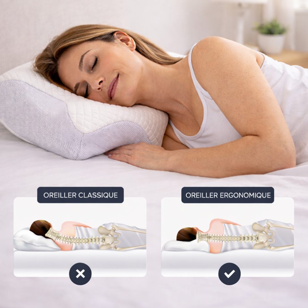 Oreiller Ergonomique - NeuroAir Grid™